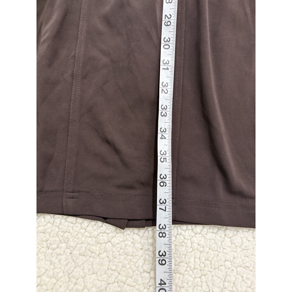 Lauren Ralph Lauren Shirt Dress Women's S Chocolate Brown Safari Utility Midi - Picture 9 of 9